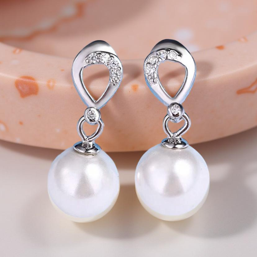 925 Sterling Silver Retro Style Dangle Earrings